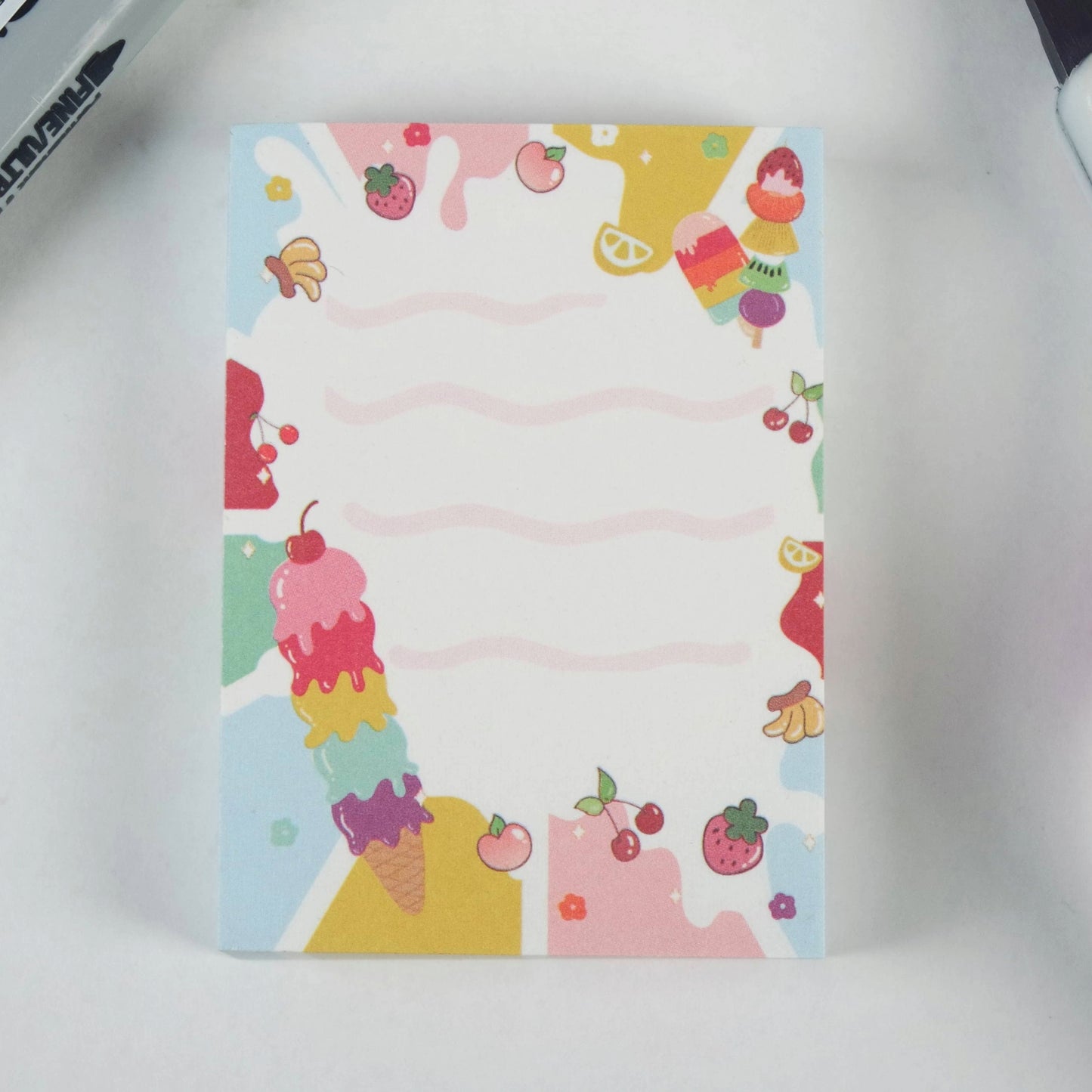 Tiny Cute Ice Cream Design Note Pad