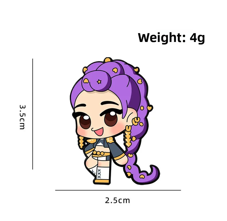 Chibi Style K-Pop Demon Hunter Characters - Enamel Pin - Collection 1