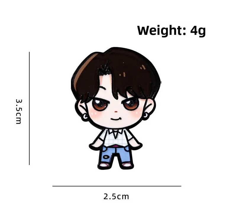 Chibi Style K-Pop Demon Hunter Characters - Enamel Pin - Collection 1