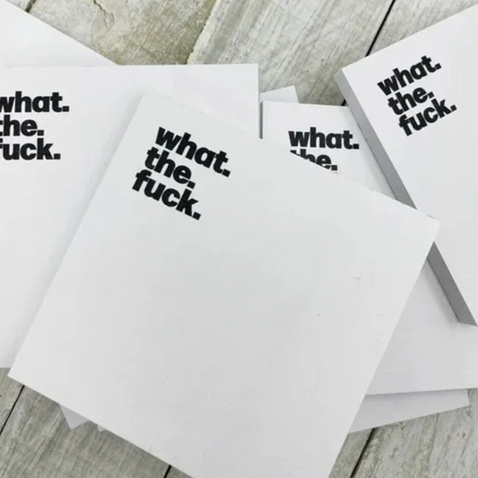"WHAT. THE. FU@K." STICKY NOTE PADS SET OF 2