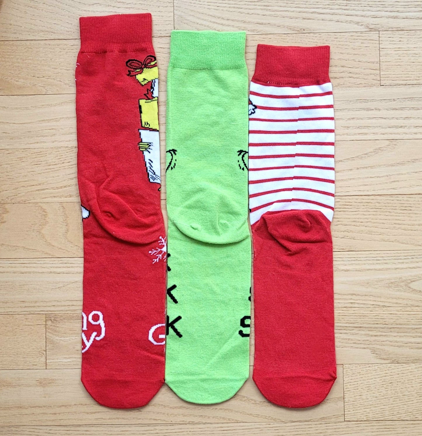 Feelin' Grinchy 3-Pack Christmas Socks