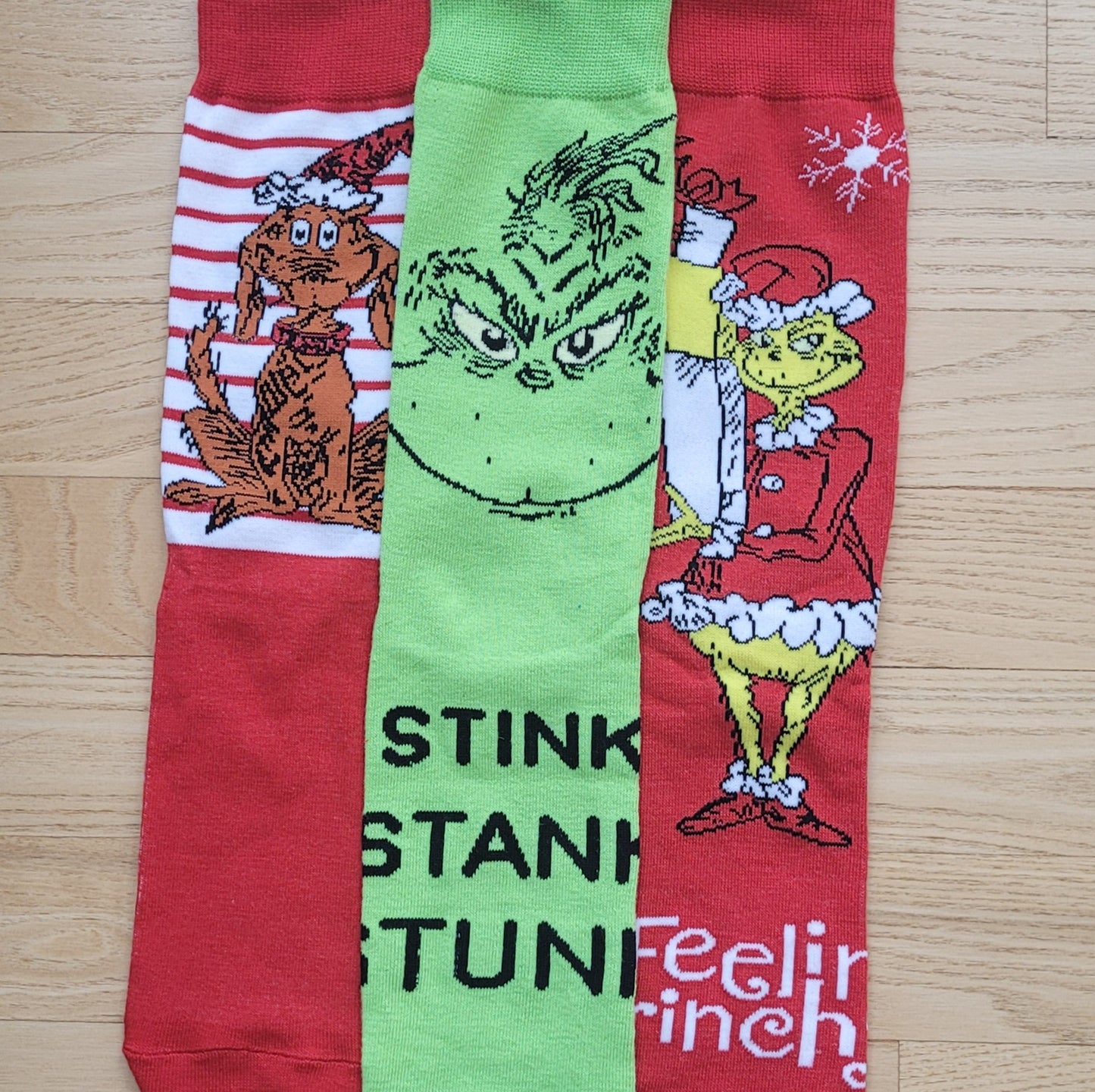 Feelin' Grinchy 3-Pack Christmas Socks